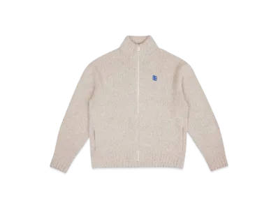 ADER error Tag Knit Zip-Up 01 "Soft White"