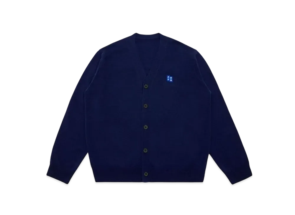 ADERERROR Tag Cardigan 01 "Navy"