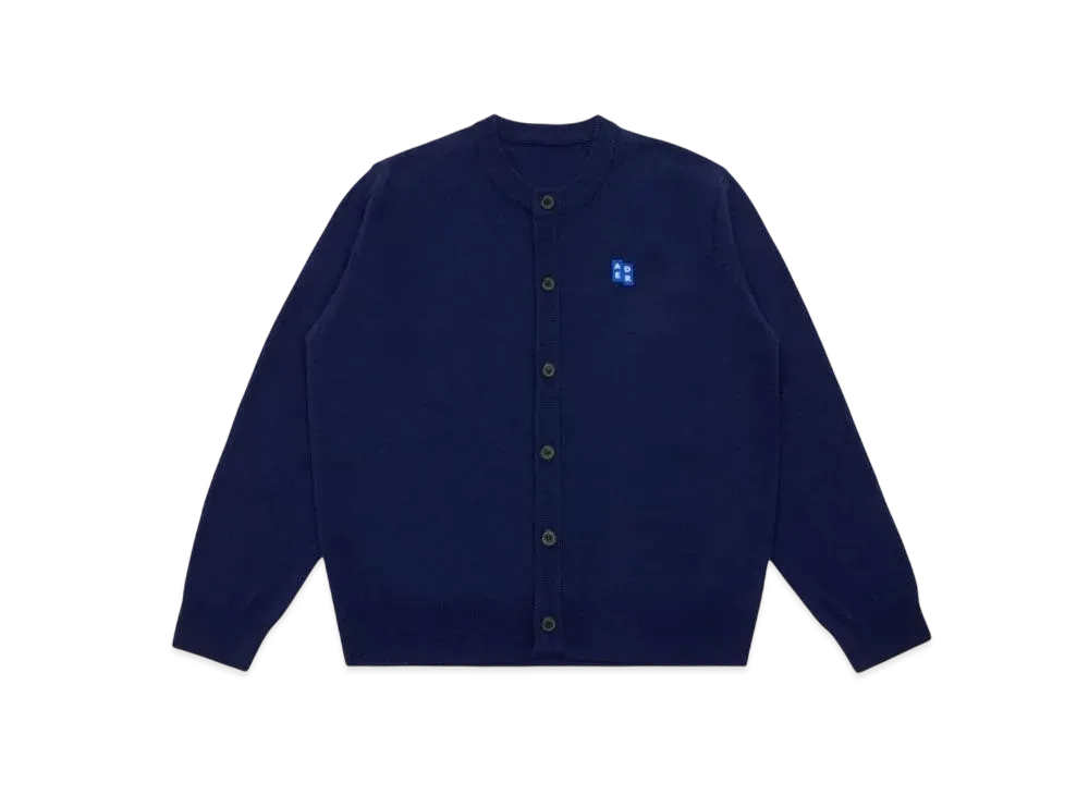 ADERERROR Tag Cardigan 02 "Navy"