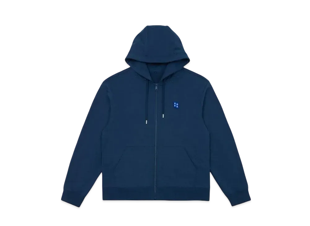 ADERERROR Tag Hoodie Zip-Up 01 "Navy"