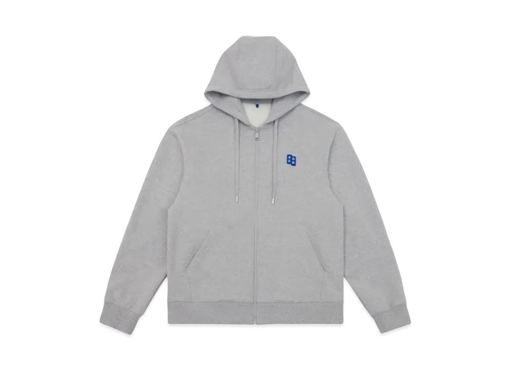 ADERERROR Tag Hoodie Zip-Up 01 "Grey"