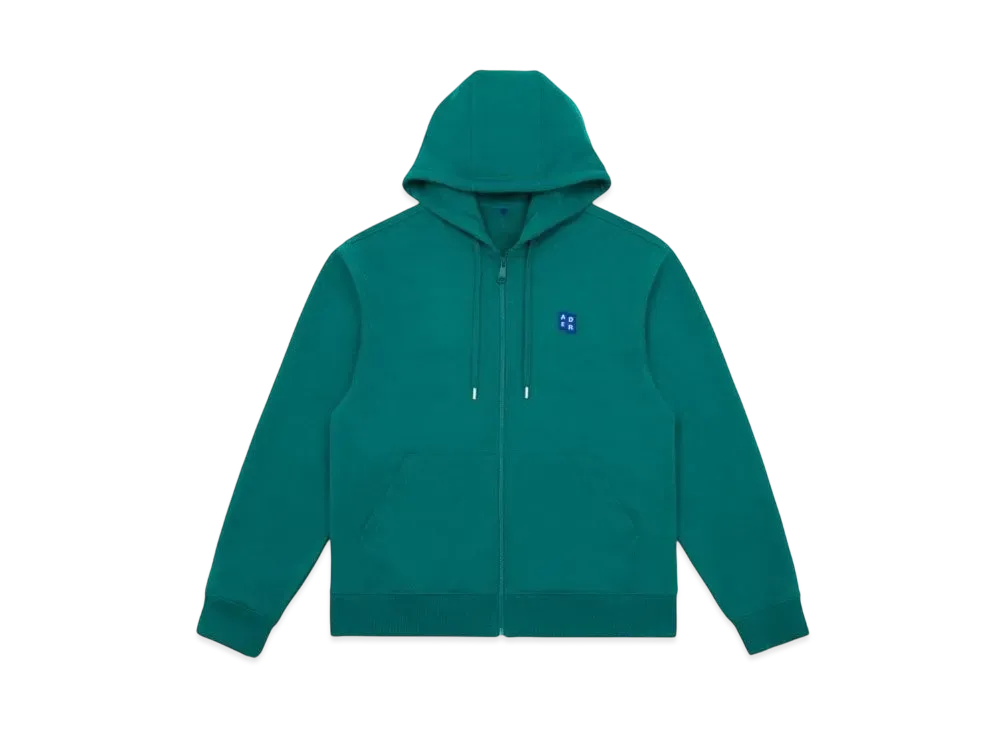 ADERERROR Tag Hoodie Zip-Up 01 "Green"