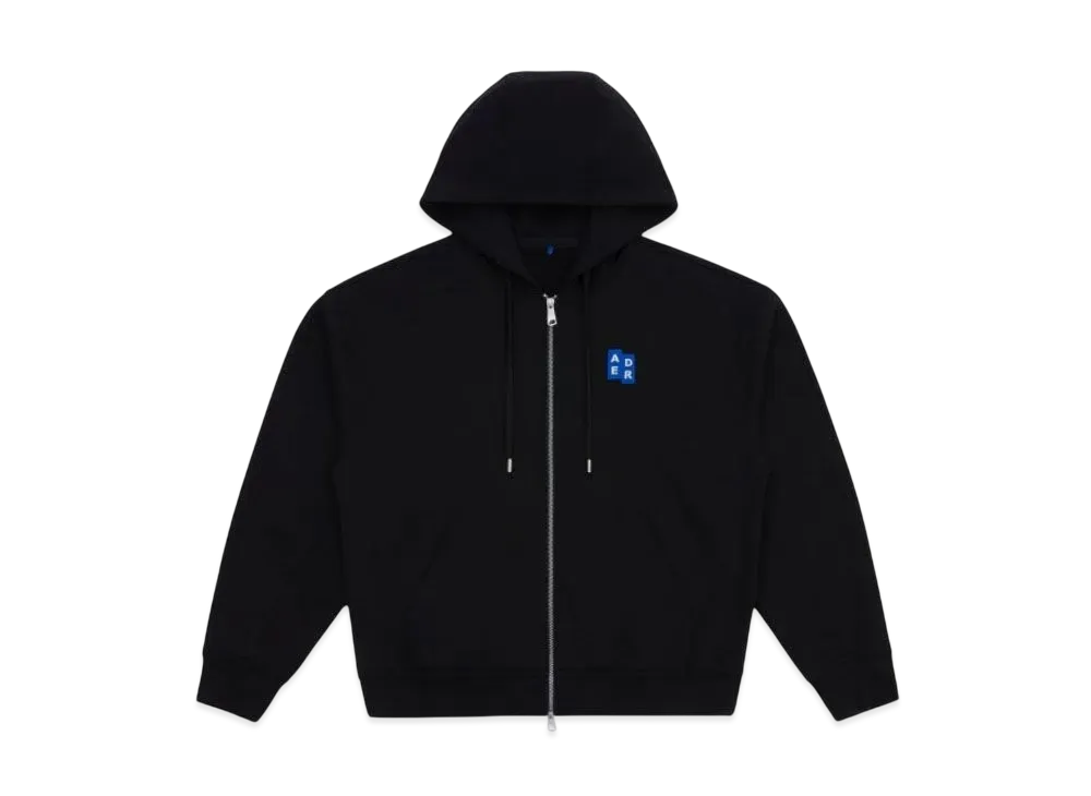 ADERERROR Tag Hoodie Zip-Up 02 "Black"