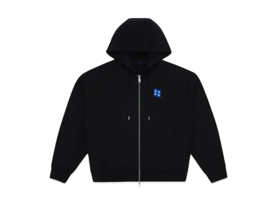 ADERERROR Tag Hoodie Zip-Up 02 "Black"