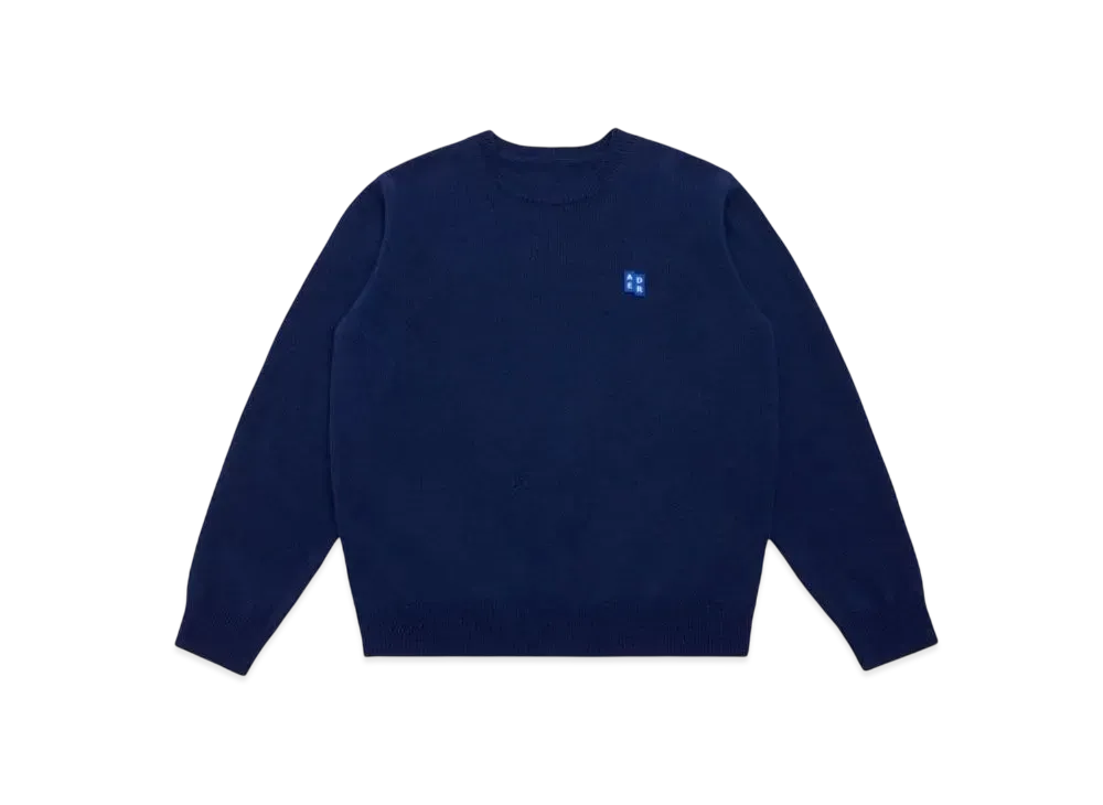 ADER error Tag Knit 01 "Navy"