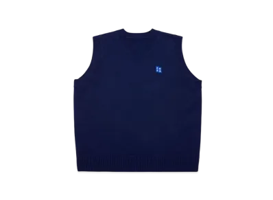ADER error Tag Knit Vest 01 "Navy"