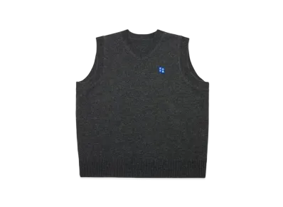 ADER error Tag Knit Vest 01 "Charcoal"