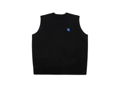 ADER error Tag Knit Vest 01 "Black"
