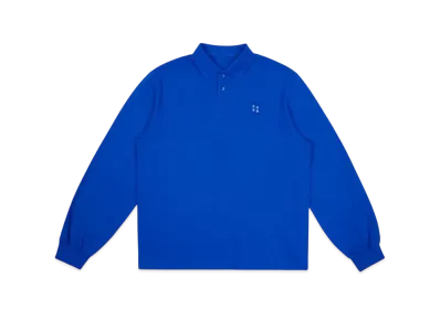 ADERERROR Tag LS Polo T-Shirt 04 "Blue"