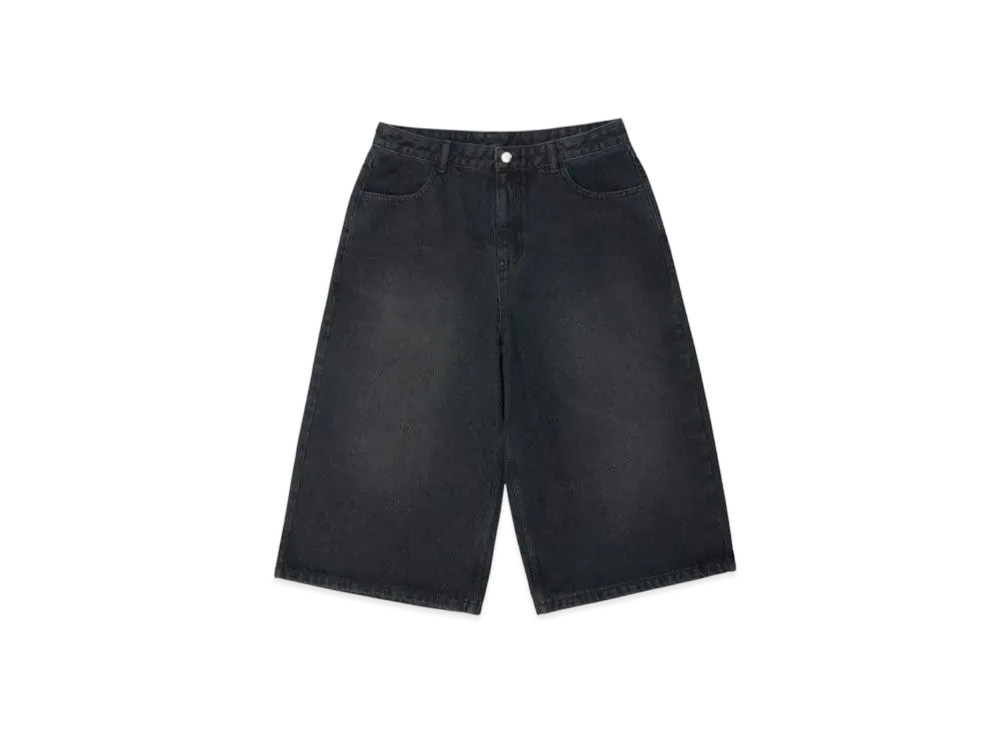 ADERERROR Tag Short Jeans 01 "Black"