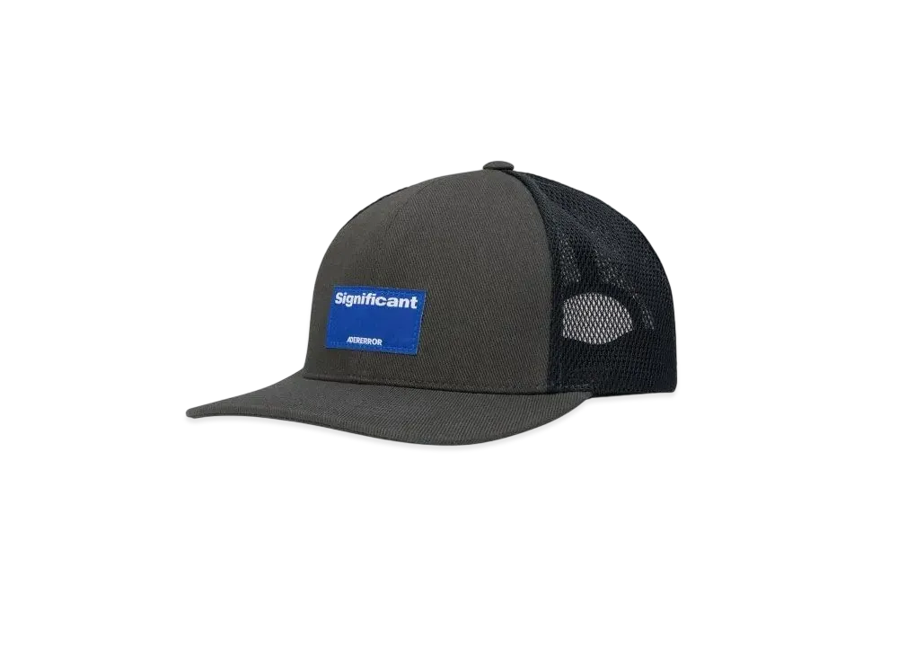 ADERERROR Significant Tag Cap 01 "Charcoal"