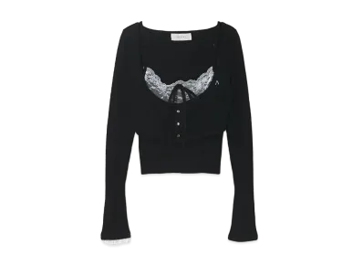 ANDMARY Brenda Lace Knit Set "Black"