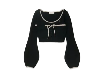 ANDMARY Abbie Ribbon Tops "Black"