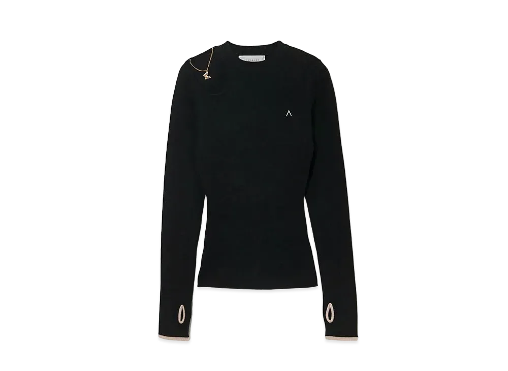 ANDMARY Navi Knit Tops "Black"