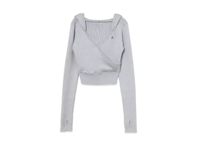ANDMARY Lilly Silk Knit Tops "Gray"