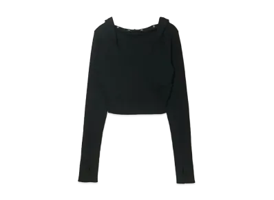 ANDMARY Lilly Silk Knit Tops "Black"