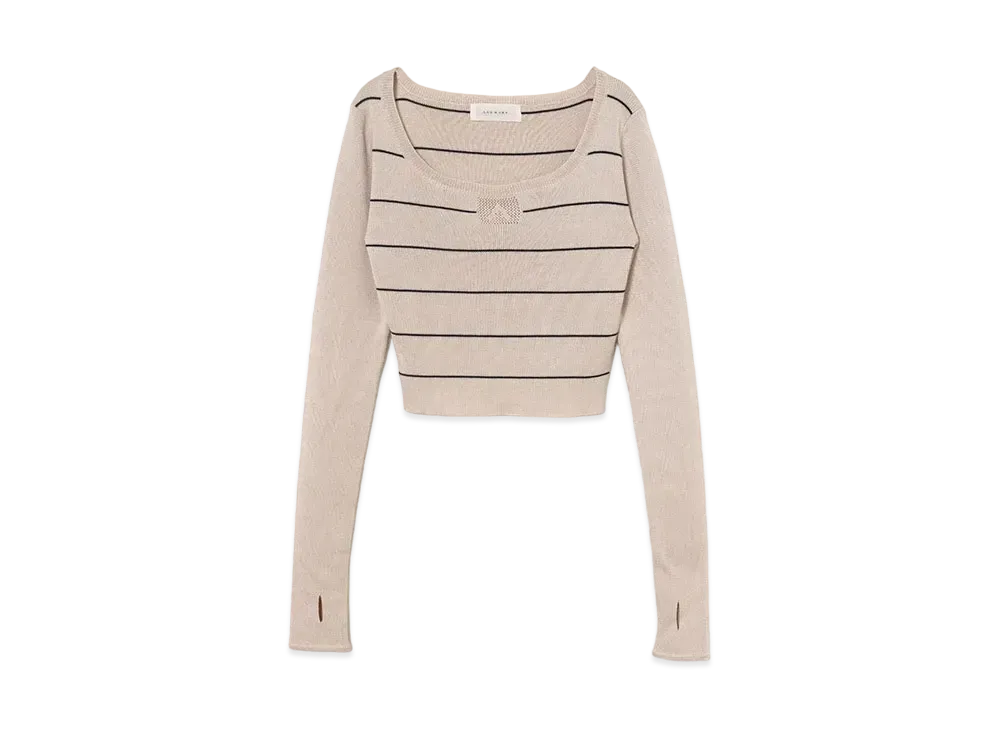 ANDMARY Connie Knit Tops "Beige"