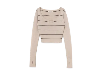 ANDMARY Connie Knit Tops "Beige"