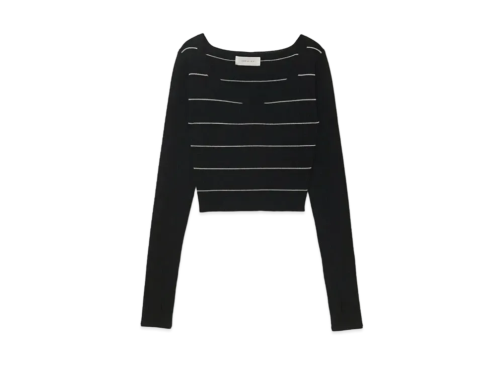 Connie knit tops andmary ANDMARY Connie offshoulder tops andmary