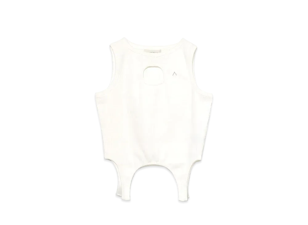 ANDMARY Tear Drop Garter Tops "White"