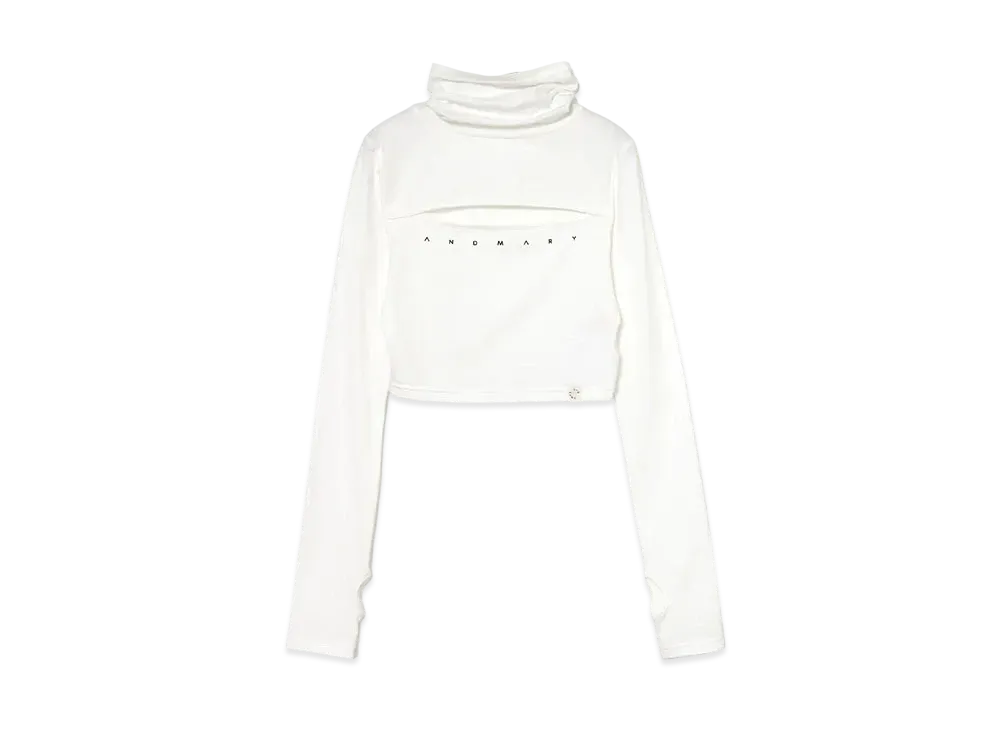 ANDMARY Luna Logo Tops "White"