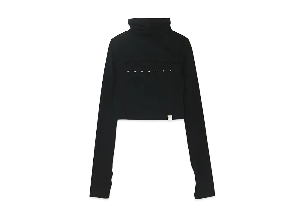 ANDMARY Luna Logo Tops "Black"