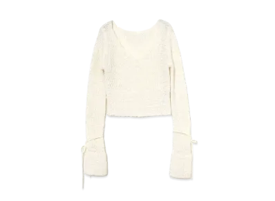 ANDMARY Lily Ribbon Tops "White"