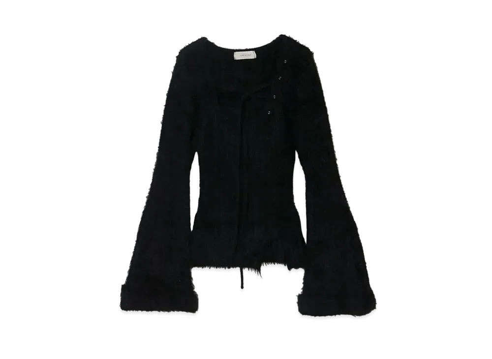 ANDMARY Abbie Fur Tops "Black"
