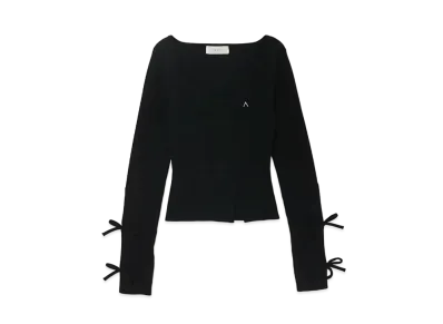ANDMARY Mei Ribbon Tops "Black"