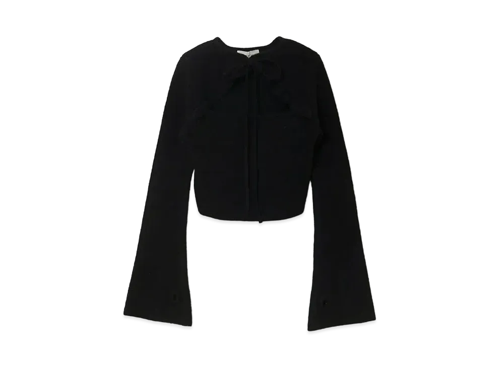 ANDMARY Anita Ribbon Knit Tops "Black"