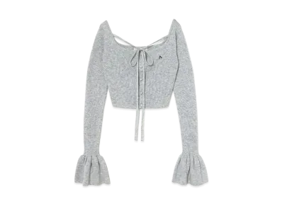 ANDMARY Laura Ribbon Tops "Gray"
