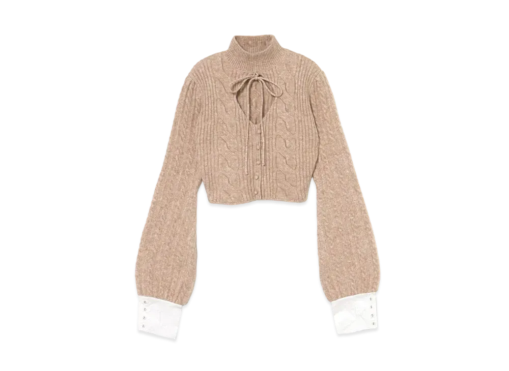 ANDMARY ヴィヴィアンニットリボントップス ベージュ andmary ヴィヴィアンニットリボントップス ベージュ - メルカリ