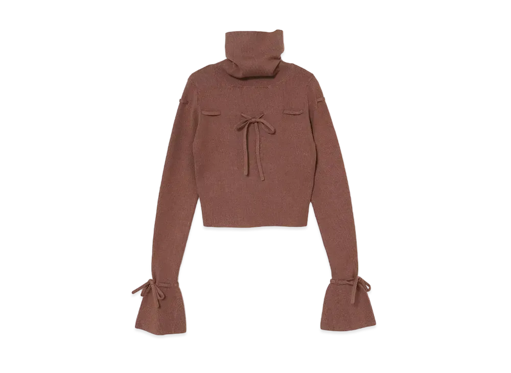 ANDMARY Lillian Ribbon Tops "Mocha Brown"