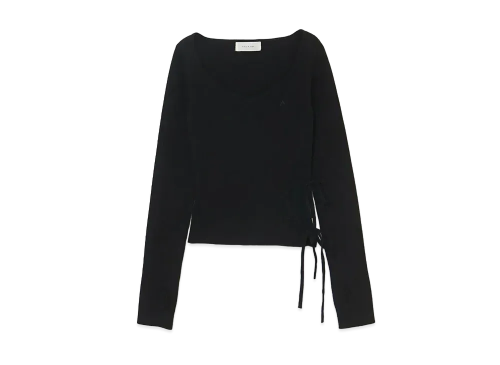 ANDMARY Flower Tulle Tops "Black"