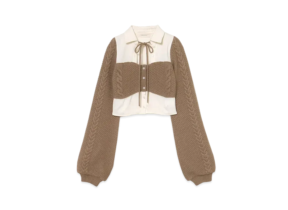 ANDMARY Luna Agola Tops "Mocha Brown"