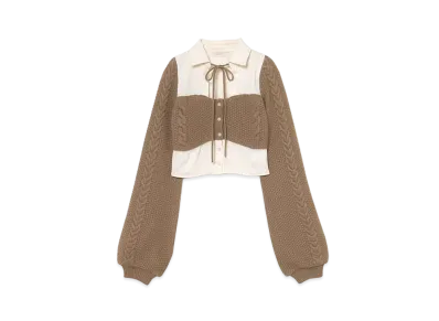ANDMARY Luna Agola Tops "Mocha Brown"