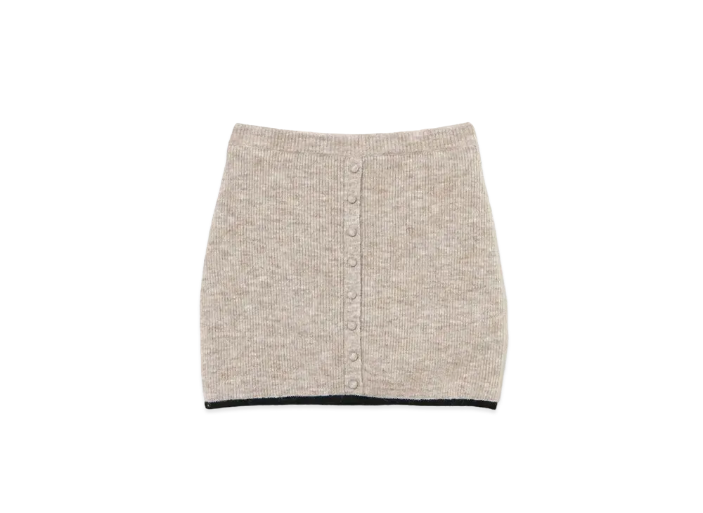 ANDMARY Abbie Knit Skirt "Beige"