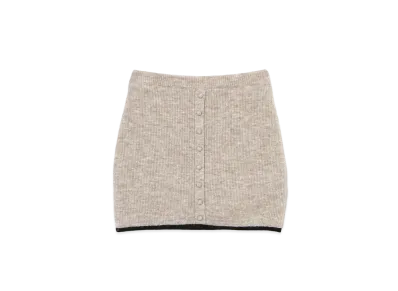 ANDMARY Abbie Knit Skirt "Beige"