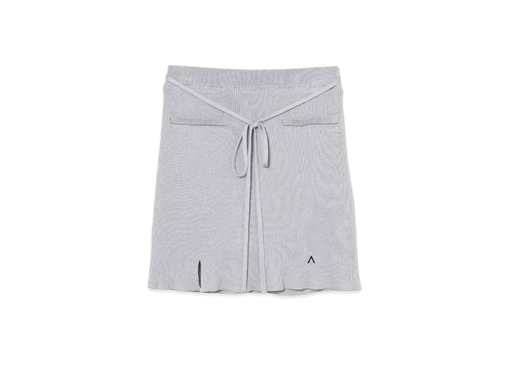 ANDMARY Lilly Silk Knit Skirt "Ice Blue"