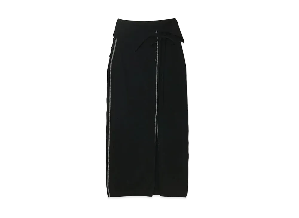 ANDMARY Belinda Knit Slit Skirt "Black"