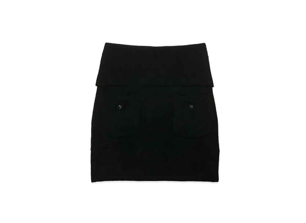 ANDMARY Carina Knit Mini Skirt "Black"
