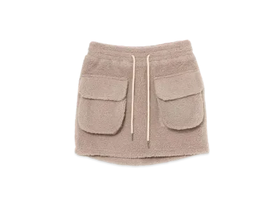 ANDMARY Miffy Boa Mini Skirt "Mocha"