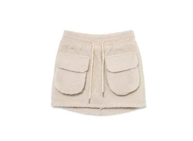 ANDMARY Miffy Boa Mini Skirt "Beige"