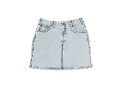 ANDMARY Heart Hip Denim Skirt "Light Blue"