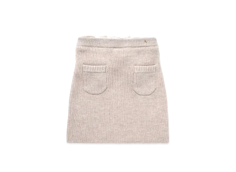 ANDMARY Rebecca Knit Mini Skirt "Beige"