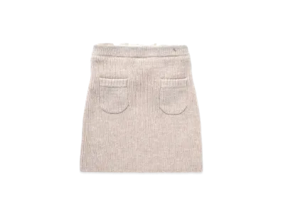 ANDMARY Rebecca Knit Mini Skirt "Beige"