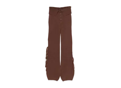 ANDMARY Nadia Ribbon Knit Pants "Mocha Brown"