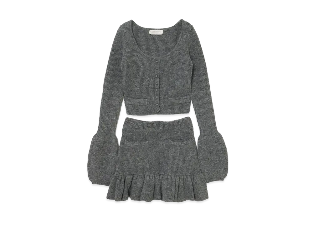 ANDMARY Lisa Knit Set Up "Gray"