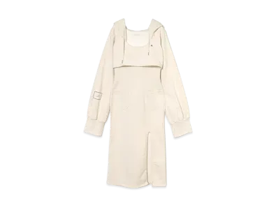 ANDMARY Nora Slit Dress "Ivory"