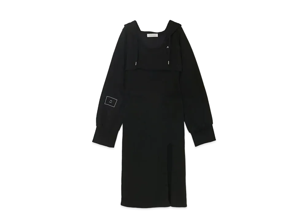 andmary Nora slit dress 黒 black ANDMARY】Nora slit dress